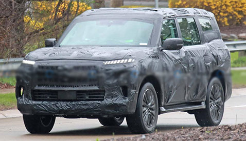 「英菲尼迪新款」概念版本将于6月发布 全新英菲尼迪QX80测试谍照曝光