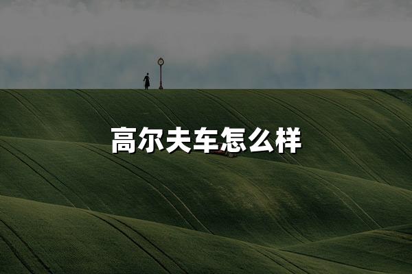 驾驶乐趣与实用并蓄：深度揭秘高尔夫车怎么样