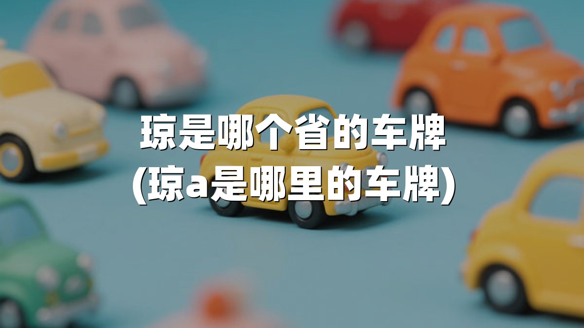 琼是哪个省的车牌(琼a是哪里的车牌)