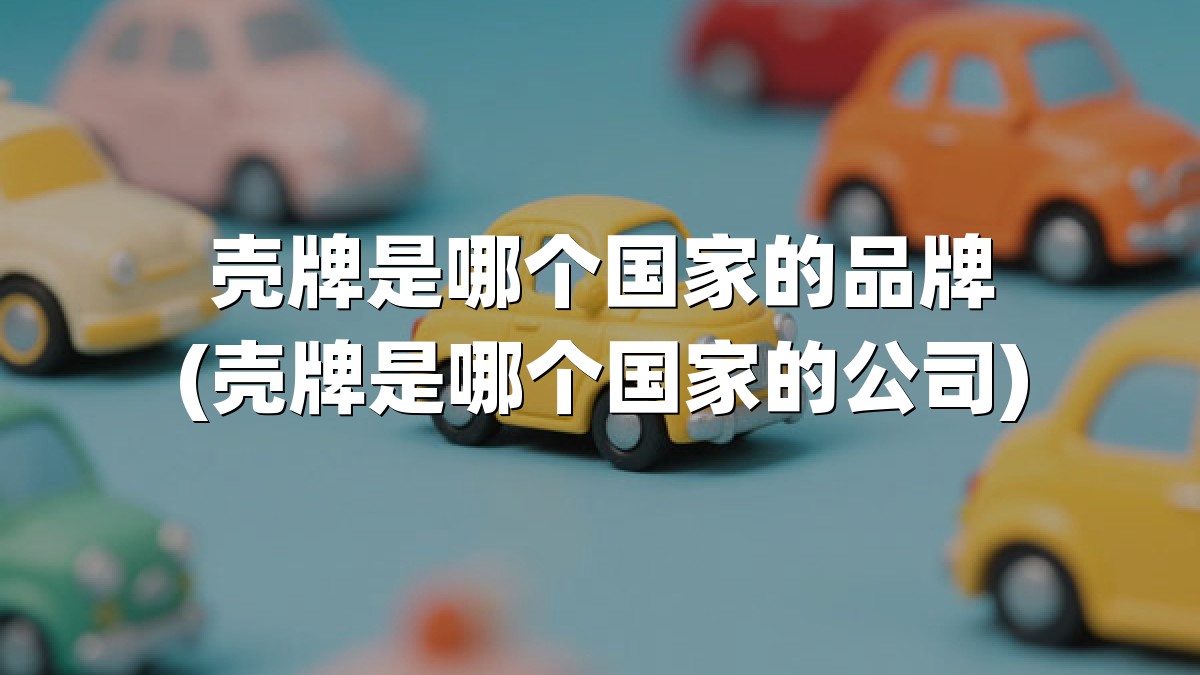 壳牌是哪个国家的品牌(壳牌是哪个国家的公司)