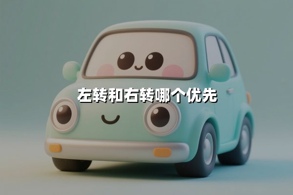 左转和右转哪个优先（左转让右转还是右转让左转）