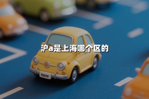 沪A是上海哪个区的（沪A牌照所属行政区揭秘）
