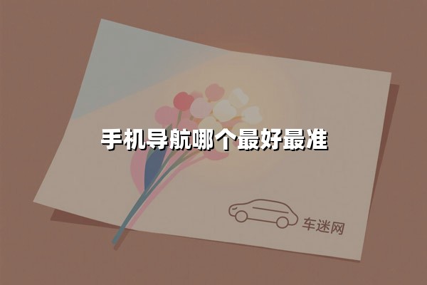 手机导航哪个最好最准（手机导航哪个最好用最准确）