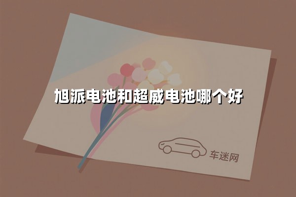 旭派电池和超威电池哪个好（哪个更耐用质量更好更安全）
