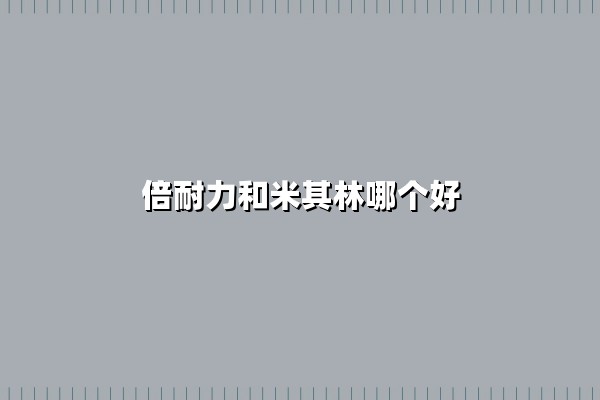 倍耐力和米其林哪个好（倍耐力和米其林哪个好耐用）