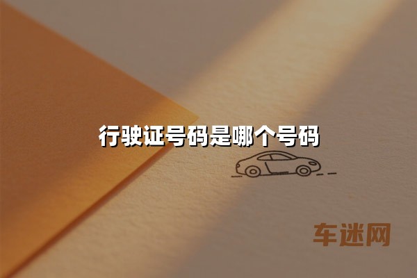 行驶证号码是哪个号码(行驶证号是什么)