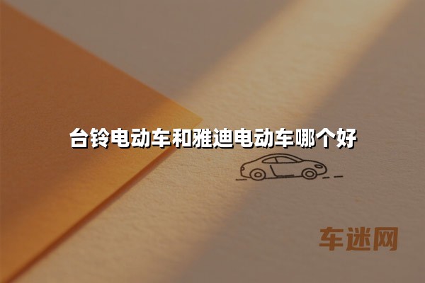 台铃电动车和雅迪电动车哪个好（3000元预算选哪个更划算）